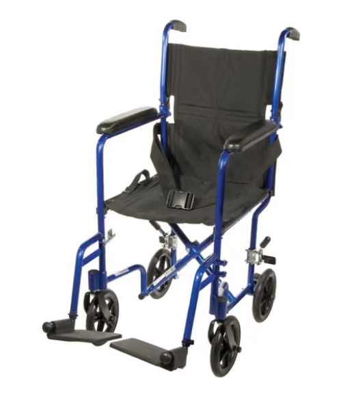 Load image into Gallery viewer, Drive 17" Lightweight Aluminum Transport Chair