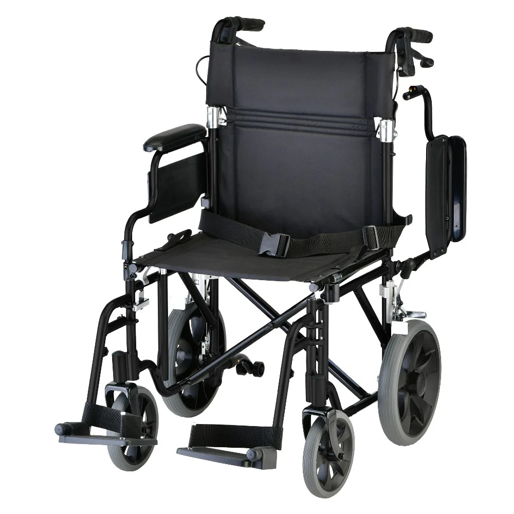 Are there any ergonomic design features in the Nova 19in Transport Chair?