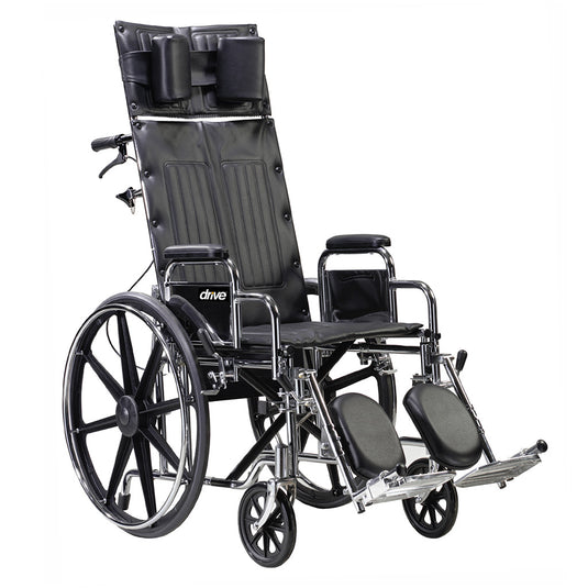 Drive Medical Sentry Hi Back Reclining Wheelchair