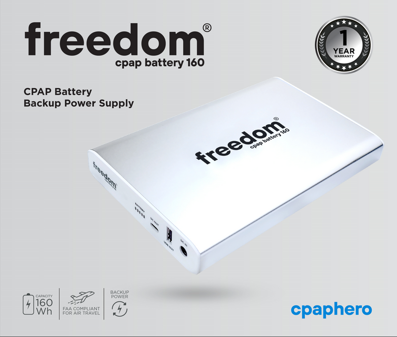 Load image into Gallery viewer, CPAPHero Freedom CPAP Battery 160 Single Kit
