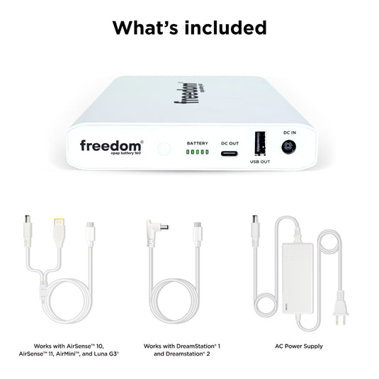 CPAPHero Freedom CPAP Battery 160 Single Kit