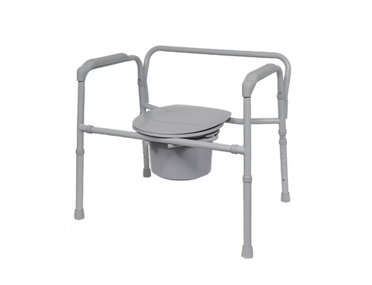 Rhythm Bariatric Folding Steel Elongated Commode