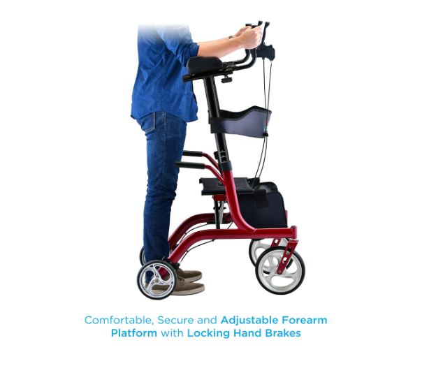 Load image into Gallery viewer, Nova Phoenix Rise Up Rollator, Upright, 300 lbs Capacity
