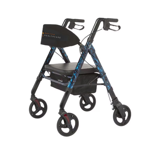 Rhythm Healthcare Regal Bariatric Aluminum 4 Wheel Rollator