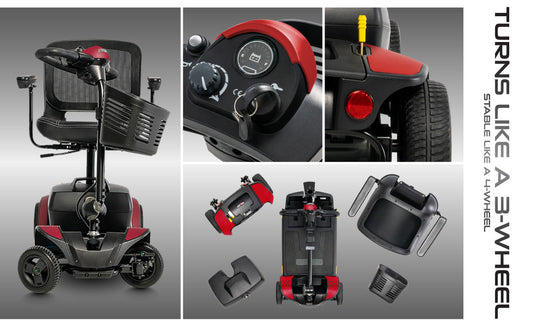 Pride Go Go Elite Traveler 2 (4 Wheel) Mobility Scooter