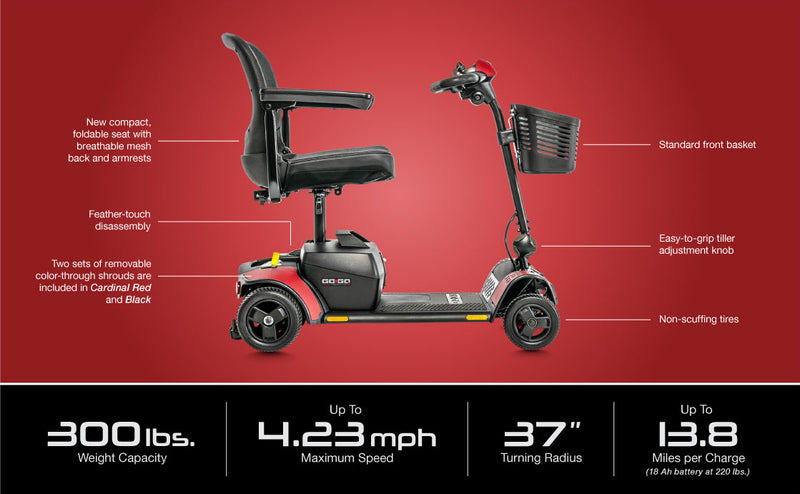 Load image into Gallery viewer, Pride Go-Go Elite Traveler 2 (4-Wheel) Mobility Scooter
