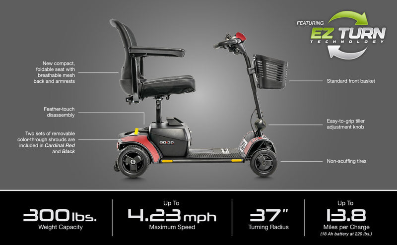 Load image into Gallery viewer, Pride Go Go Elite Traveler 2 (4 Wheel) Mobility Scooter
