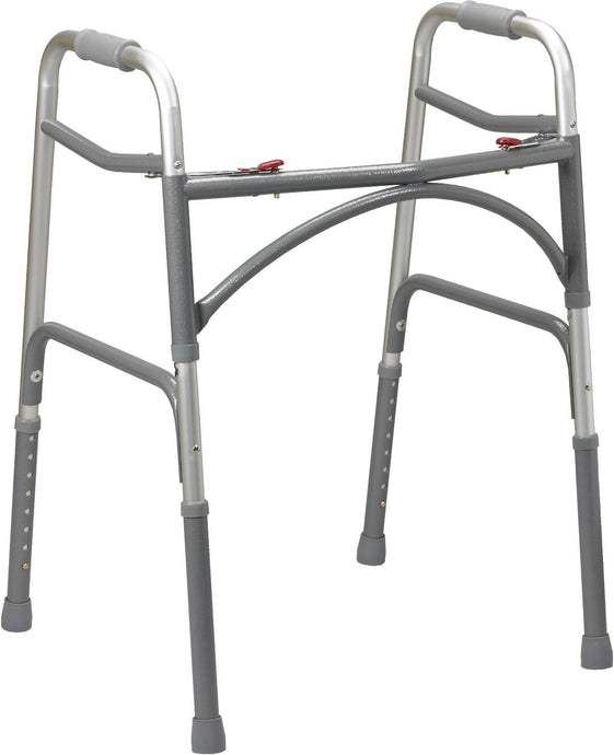 Heavy Duty Two Button Folding Walker