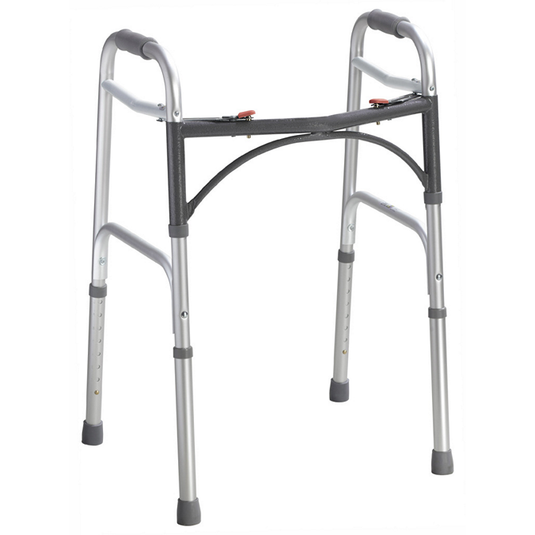 Deluxe Two Button Folding Walker