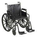 Drive Medical Silver Sport 2 Wheelchair with Footrests
