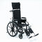 Hi Back Reclining Wheelchair Rental - 16in Wide
