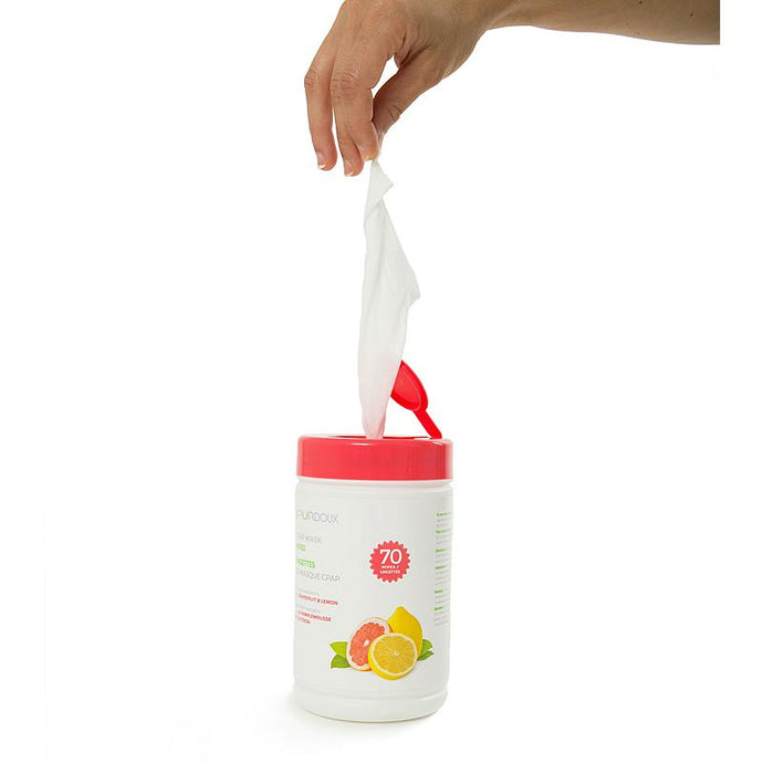 Purdoux CPAP Mask Wipes - Grapefruit & Lemon Scented